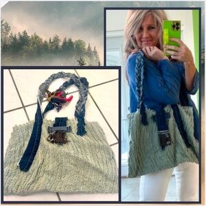 Lilly Monk,Bohemian Rag Shoulder Bag, Rare Find, Excellent Condition